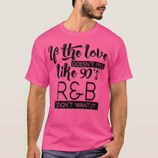 Grappige Schattigee Liefde 90S RB Muziek Liefhebbe T-shirt