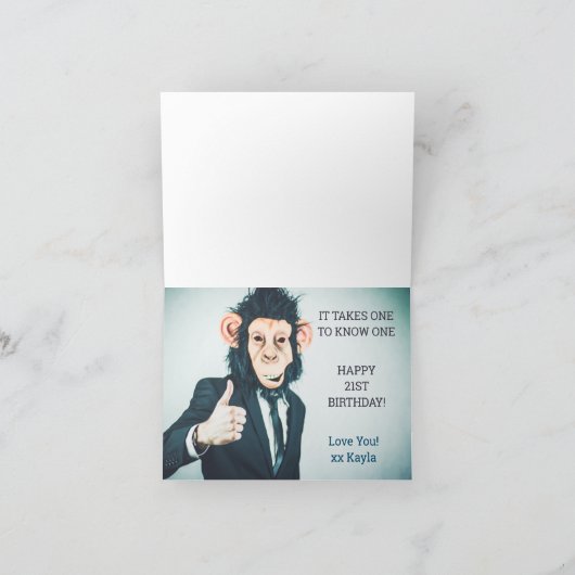 Grappige Schattigee Ninja Monkey beweegt zich in e Kaart (Binnen)