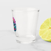 Grappige Schattigee orka walvis eet de rijken Shot Glas (Rechts)