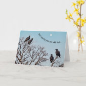 Grappige Schattigee oude man gieren verjaardag Kaa Kaart (Gele Bloem)