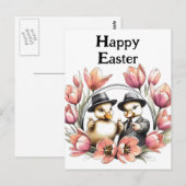 Grappige Schattigee  paaseendjes in pakken Briefkaart (Voorkant / Achterkant)