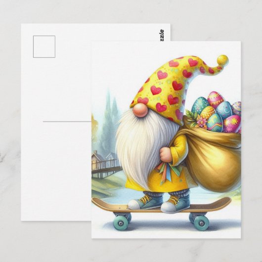 Grappige Schattigee paaseieren met paaseieren Briefkaart (Voorkant / Achterkant)