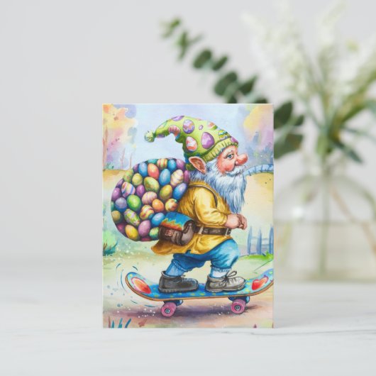 Grappige Schattigee paashaas Briefkaart (Staand voorkant)