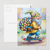 Grappige Schattigee paashaas Briefkaart (Voorkant / Achterkant)