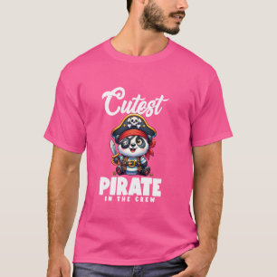 Grappige Schattigee piraat in de crew Panda Beer B T-shirt