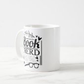 Grappige Schattigee Quote Book Nerd Koffiemok (Voorkant links)