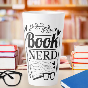 Grappige Schattigee Quote Book Nerd Latte Mok