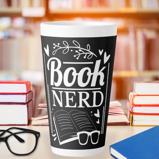 Grappige Schattigee Quote Book Nerd Latte Mok