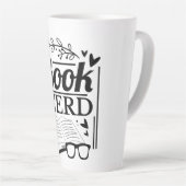 Grappige Schattigee Quote Book Nerd Latte Mok (Rechterhoek)