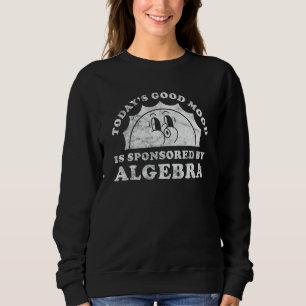 Grappige Schattigee Retro algebra Wiskunde of Wis Trui