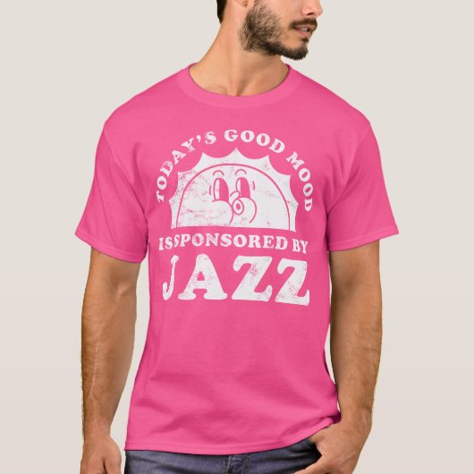 Grappige Schattigee retro jazzmuziek T-shirt (Voorkant)