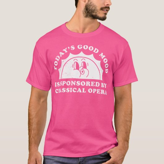 Grappige Schattigee retro operamuziek T-shirt (Voorkant)
