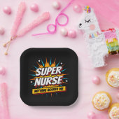 Grappige Schattigee Sarcastische Superhero Verplee Papieren Bordje (Feest)