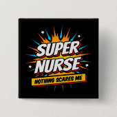 Grappige Schattigee Sarcastische Superhero Verplee Vierkante Button 5,1 Cm (Voorkant)