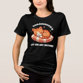 Grappige Schattigee Shrodinger's Cat (Niet storen) Tri-Blend Shirt