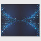 Grappige Schattigee Sparkles op Deep Blue Cadeaupapier (Vlak)