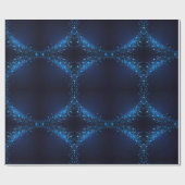 Grappige Schattigee Sparkles op Deep Blue Cadeaupapier (Vlak)