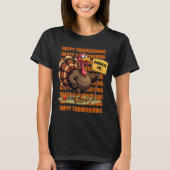 Grappige Schattigee Thanksgiving Turkije Pardon T- T-shirt (Voorkant)