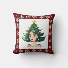 Grappige Schattigee trendy stijlvolle elegante ker Kussen