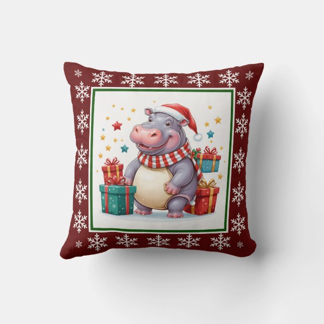 Grappige Schattigee trendy stijlvolle elegante ker Kussen (Achterkant)