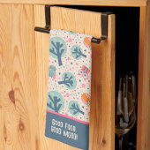 Grappige Schattigee uilen patroon gepersonaliseerd Theedoek