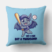 Grappige Schattigee vleermuis ja ik kan een duizen Kussen (Achterkant)