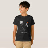 Grappige Scheckmate Schaakbord Koning Pion T-shirt (Voorkant volledig)
