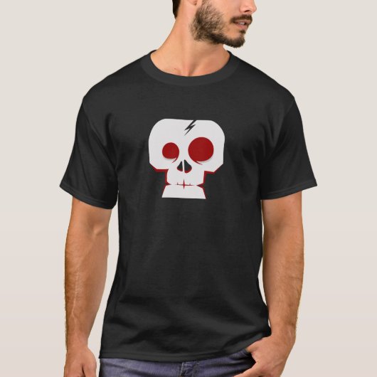 Grappige schedel cartoon monster t-shirt (Voorkant)