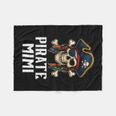 Grappige schedel piraat mimi jolly roger kruisbeen fleece deken (Voorkant (Horizontaal))