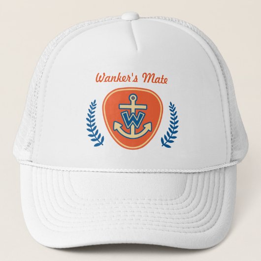 Grappige scheepsmaat "Kapitein" Trucker Pet (Voorkant)
