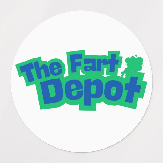 Grappige scheet humor labels (Design 2)