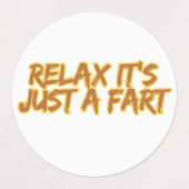 Grappige scheet humor labels (Design 1)