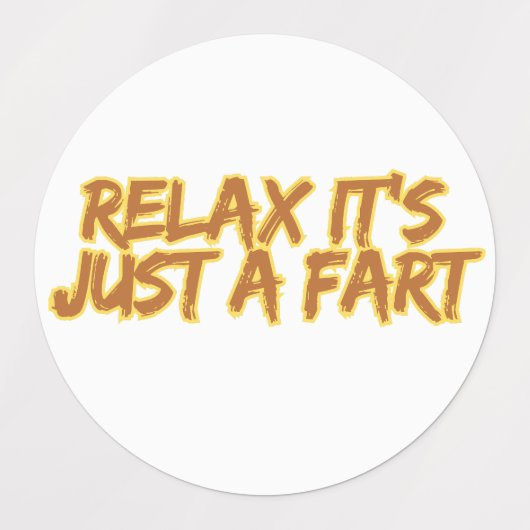 Grappige scheet humor labels (Design 1)