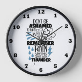 Grappige scheet regen donder woord kunst badkamer (Voorkant)