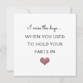 Grappige scheet valentijn/jubileum glitter hart feestdagenkaart (Voorkant)