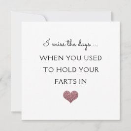 Grappige scheet valentijn/jubileum glitter hart feestdagenkaart