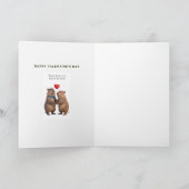 Grappige Scheet Valentijnsdag Kaart (Binnen)