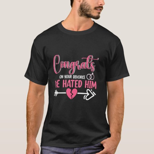 Grappige Scheidingsfeest Steun Team T-shirt (Voorkant)