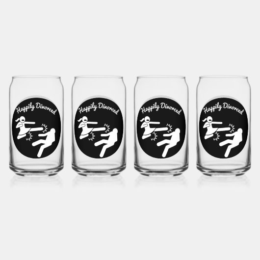 Grappige scheidingsgeschenken blikvorm glas (Voorkant)