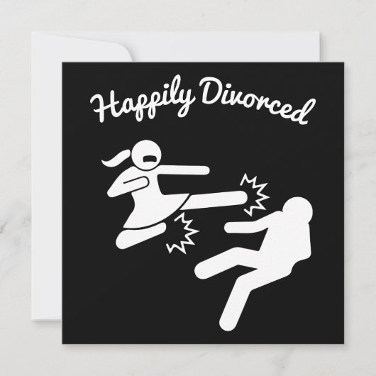 Grappige scheidingsgeschenken kaart (Voorkant)