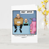 Grappige scheidingshumor wenskaart voor haar kaart (Gele Bloem)