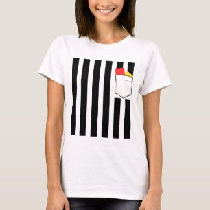 Grappige Scheidsrechter Fancy Dress Halloween Kost T-shirt