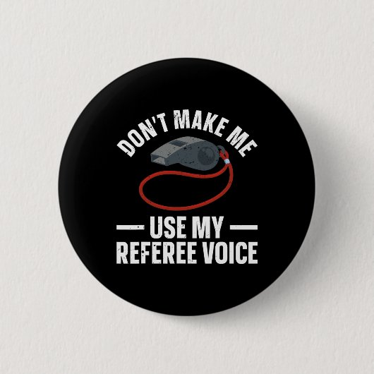 Grappige Scheidsrechter Kunst voor Mannen Vrouwen Ronde Button 5,7 Cm (Voorkant)