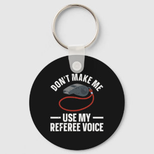 Grappige Scheidsrechter Kunst voor Mannen Vrouwen  Sleutelhanger