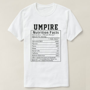 Grappige scheidsrechter voedingsfeiten sportambten t-shirt