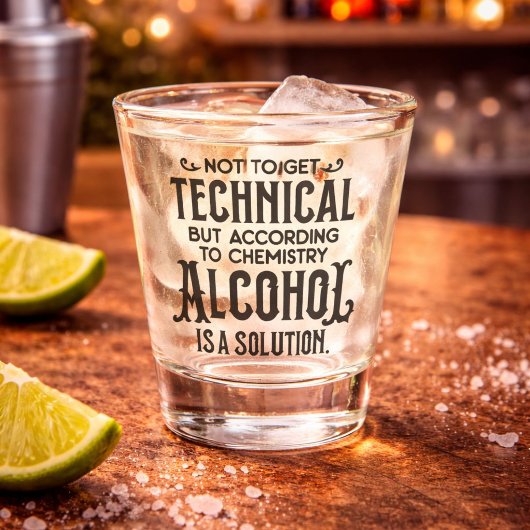 Grappige Scheikunde Alcohol Humor Shot Glas