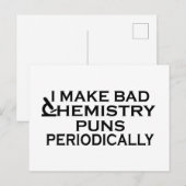 Grappige scheikunde citaten voor chemicus feestdagenkaart (Voorkant / Achterkant)