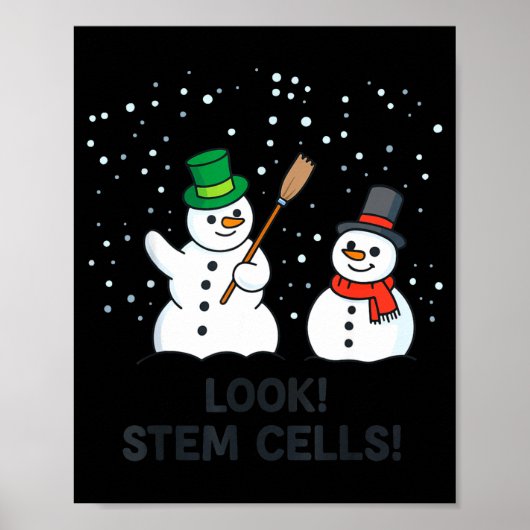 Grappige scheikunde kerst wetenschap leraar uitstr poster (Voorkant)