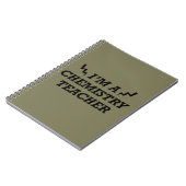 Grappige scheikunde leraren citaten notitieboek (Linkerzijde)