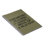 Grappige scheikunde leraren citaten notitieboek (Rechterzijde)